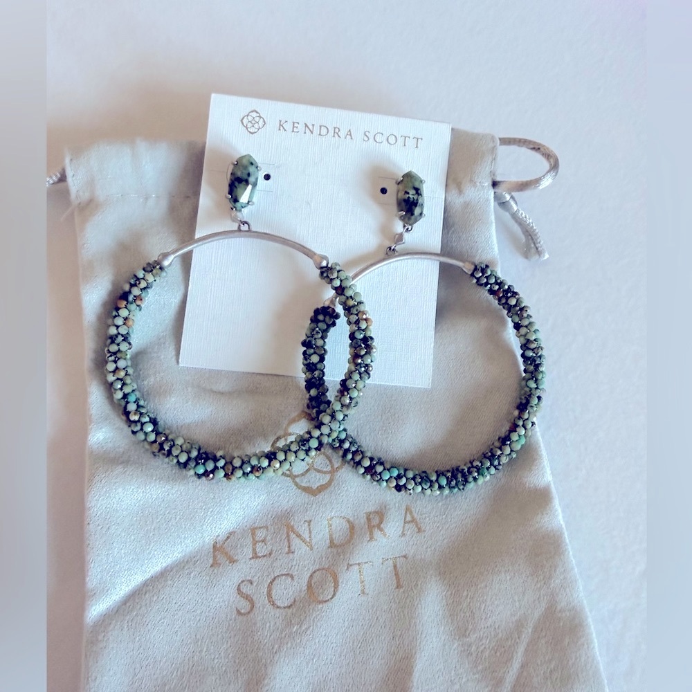 Kendra Scott Russel Silver Hoop Earrings